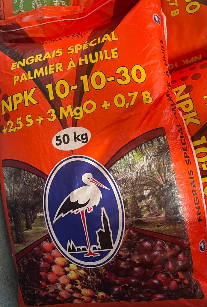 NPK  10-10-30 Engrais Palmier à HUILE 50kg